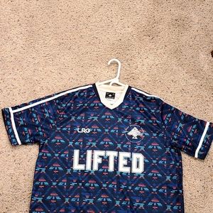 LRG Lifted Research Group Mens Soccer Type T Shirt Jersey Size XXL